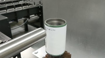 API / Premium Pipe Coupling Automated Stenciling on Chain-On-Edge Conveyor