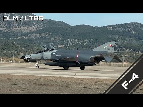 F-4 Phantom II uçağımızın kalkışı ve alçak uçuşu... | DALAMAN HAVALİMANI