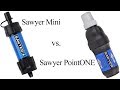 Water Filter Comparisoin: Sawyer Mini vs. Saywer PointONE