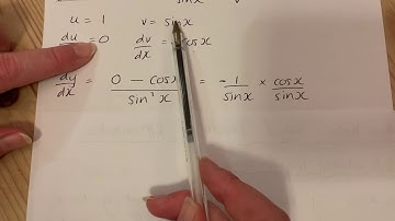 Differentiation - Trig functions - including tanx cotx secx and cosecx