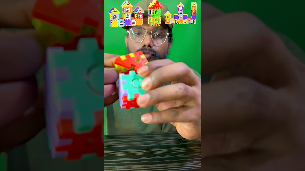 Strawberry blueberry strawberry house puzzle toy candy mukbang asmr