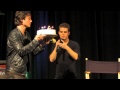 Singing happy birthday to Ian Somerhalder | Orlando, Florida TVD convention
