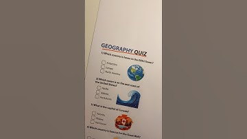 Geography Quiz - Can you get 7/7?