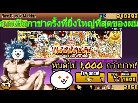 The Battle Cats : การเปิดกาชาครั้งที่ยิ่งใหญ่ที่สุดของผม หมดไป 1,000 กว่าบาท!?