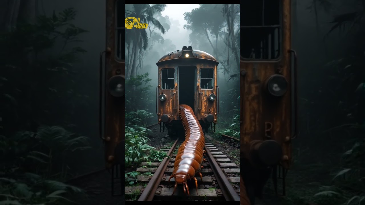NATURE EXPLORATION | Giant millipede craws out of abandoned train