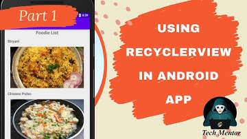 RecyclerView in Android | How to use RecyclerView in Android | Create Static RecyclerView  | Part 1