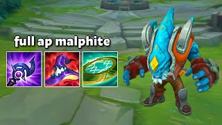 Full AP Malphite vs Squishy Team is OP...