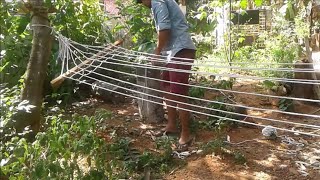 hammock making video| Only cotton and wood are used| easy at home