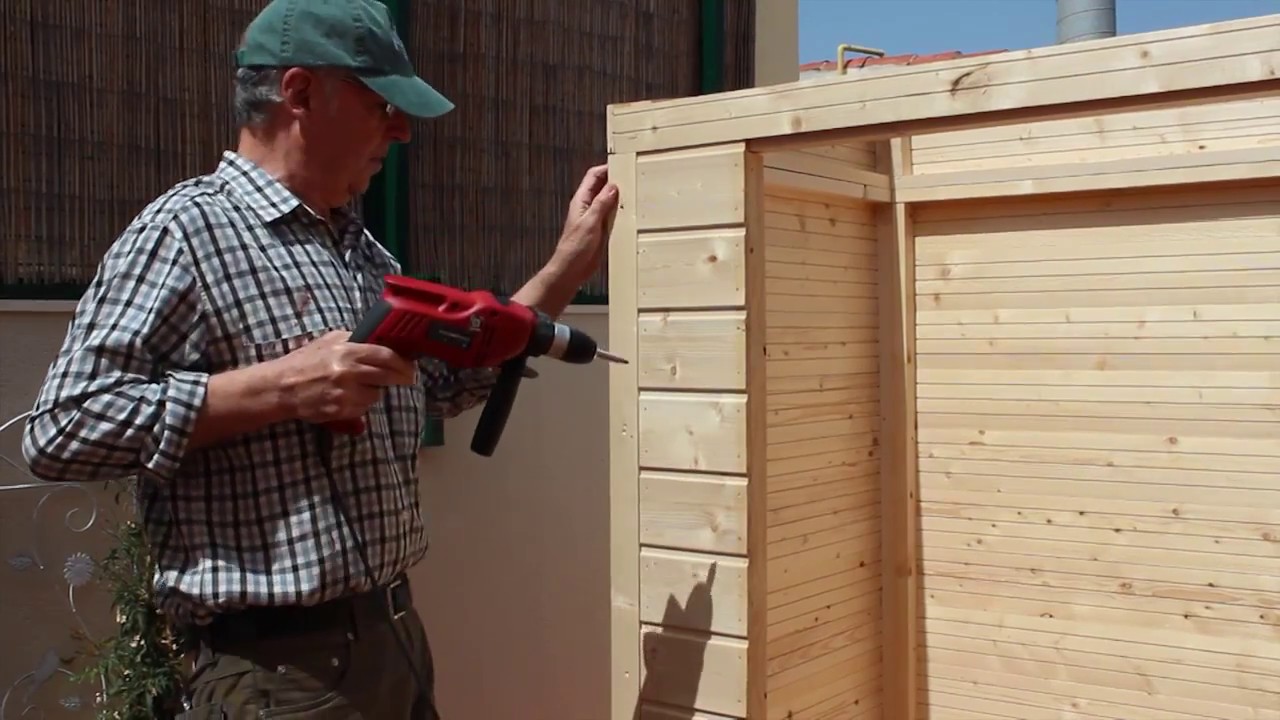 Armarios de madera para la terraza