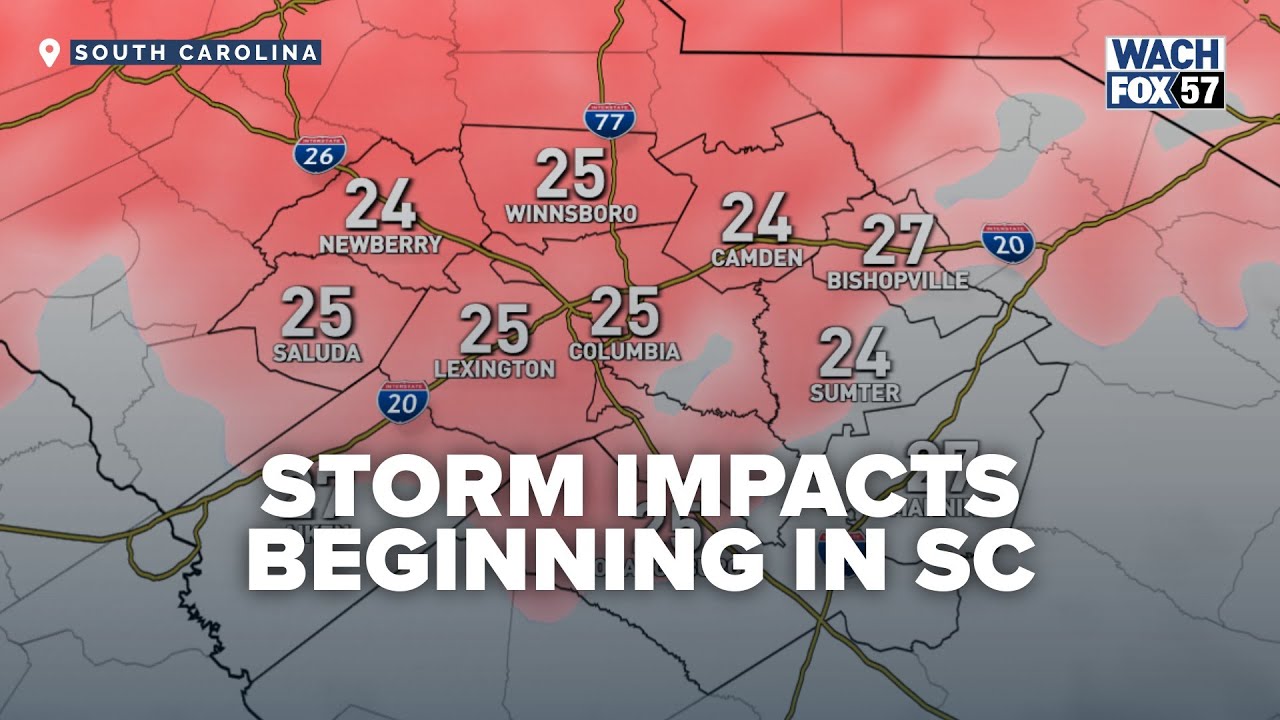 Icy Drizzle Reported in Parts of South Carolina Ahead of Winter Storm ...