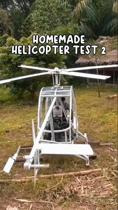 HEBOH! TES HELIKOPTER BUATAN SENDIRI