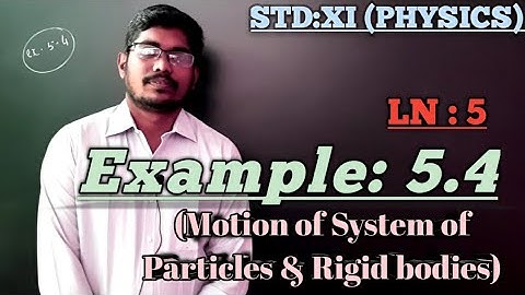 EXAMPLE 5.4|| LN:5||CLASS 11|| PHYSICS ||INBARAJ SIR