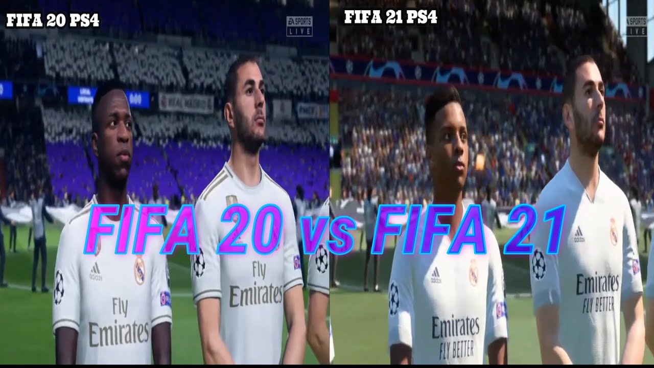 PS4 : FIFA 20 vs FIFA 21 Intro ,Graphics & Animation Comparison