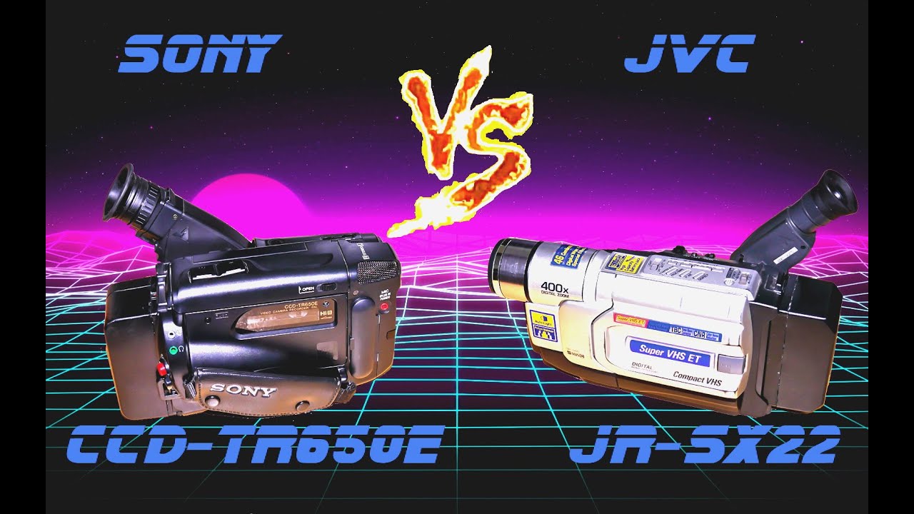 Сравнительный тест аналоговых видеокамер SONY CCD TR650E и JVC JR SX22E. Retro camcorder test.