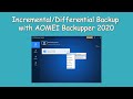 How to Make an Incremental Backup/Different Backup&Full Backup?