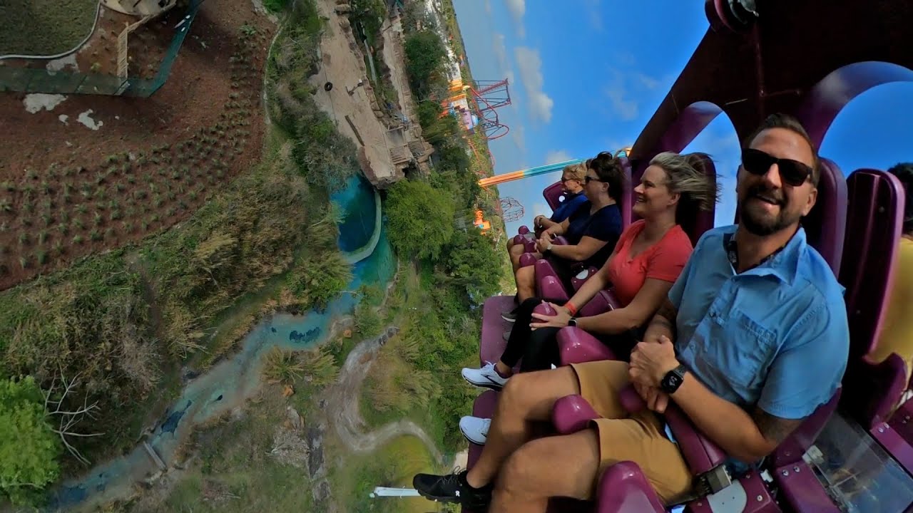 Busch Gardens Tampa Thrill Ride Serengeti Flyer Swing POV! & More Coaster + Park Updates!