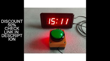 LED Button Timer  Countdown Clock Stopwatch with Remote Control, School Rush Answer Competition Game