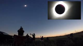 August 21, 2017 solar eclipse: wide and close-up views