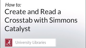 How to Create and Read a Crosstab with Simmons Catalyst