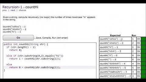 CodingBat CountHi Solution