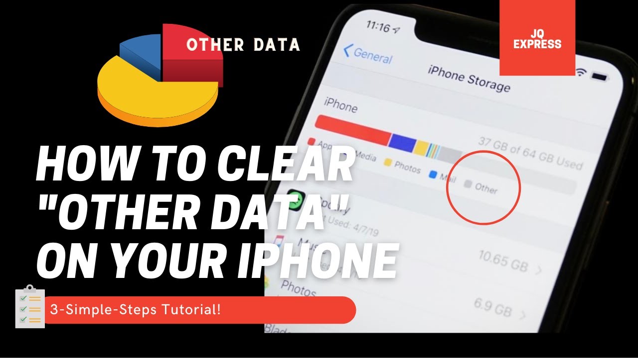 Tutorial #13 - HOW TO CLEAR OTHER DATA ON YOUR iPHONE! 3-SIMPLE-STEPS TUTORIAL MADE EASY!