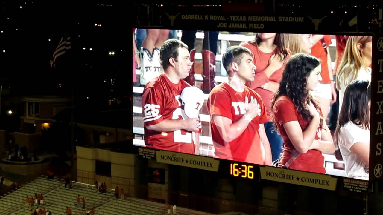 22 November 2012 Texas v TCU, National Anthem