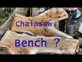 Make a Garden Bench with a Chainsaw! (Rustic fairytale style)