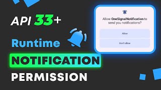 Android Runtime Post Notification Permission in Android 13 | POST_NOTIFICATIONS
