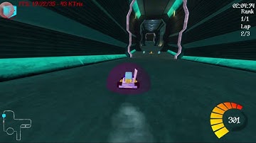 SuperTuxKart 0.8.1 STK Enterprise reverse 6 times speed