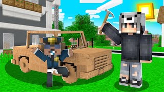 Poli̇s Bebeğe Karton Araba Yaptik - Minecraft