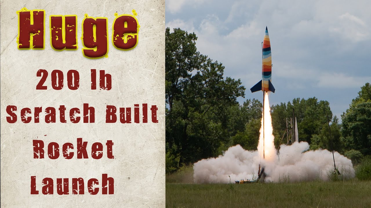 Scratch Built High Powered Model Rockets Huge 14.5 foot scratch-built rocket flight! - YouTube