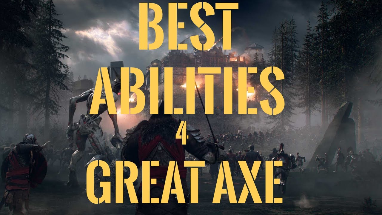 New World Great Axe Best PvP Abilities YouTube