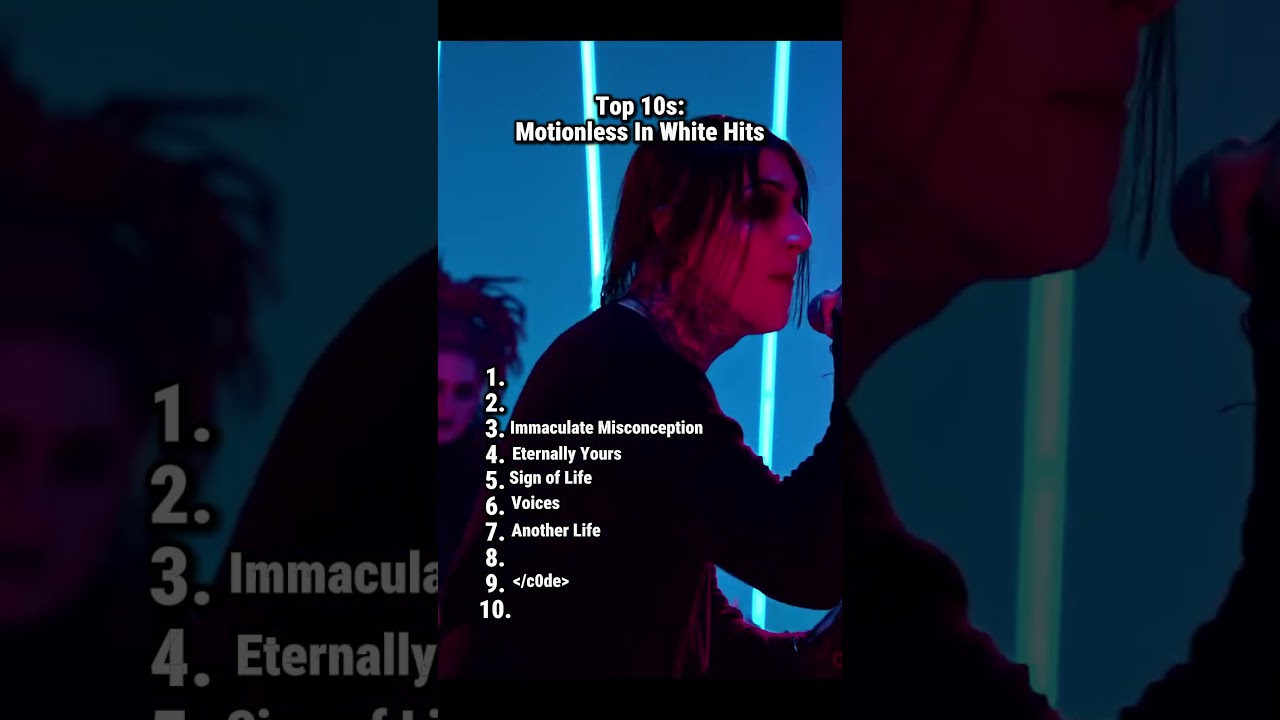 Top 10s: Motionless In White