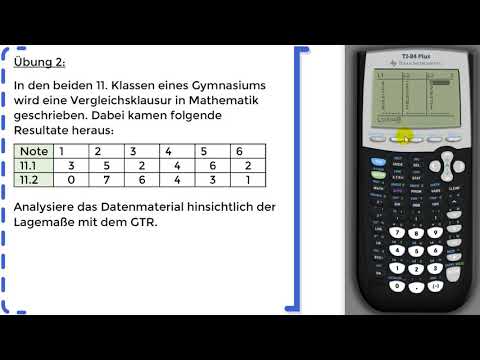 Datenkennzahlen - Lagemaße mit GTR bestimmen - Übung 2 | *NEUES KONZEPT*