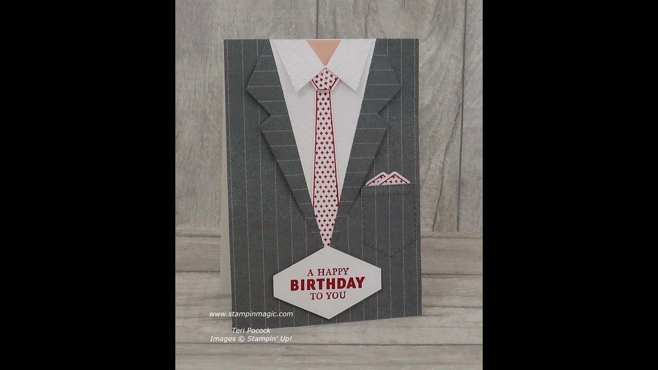 Handsomely Suited - Masculine Card