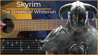 Skyrim - The Streets of Whiterun (Simple Guitar Tab) screenshot 3