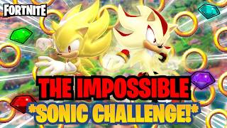 🔥 I Tried Completing The *IMPOSSIBLE SONIC CHALLENGE* In Fortnite… Something CRAZY Happened!