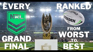 Every NRL Grand Final Ranked From Worst To Best