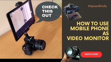 How to use Mobile phone as video monitor? | Nikon Z30, Z50, Z5, Z6, Z7, Z8, Z9 | iPad as Monitor |
