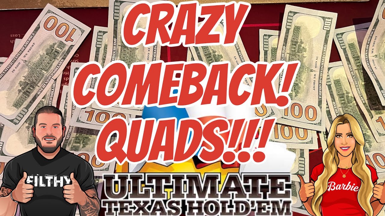 QUADS EPIC COMEBACK ULTIMATE TEXAS HOLDEM! YouTube