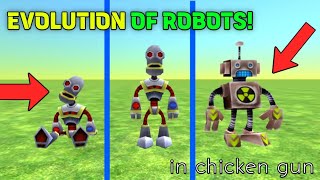 😱 Evolution Of Robots In Chicken Gun!🧬 ||новое обновление куриного пистолета