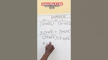 Likely WASSCE Question || surds WASSCE 2014