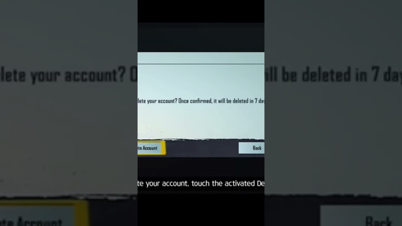 bgmi delete account recover only ios