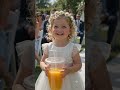 💖 Her Priceless Smile Melted Everyone's Heart! 🥹🥤#ViralReels#ToddlerLife#WeddingFun