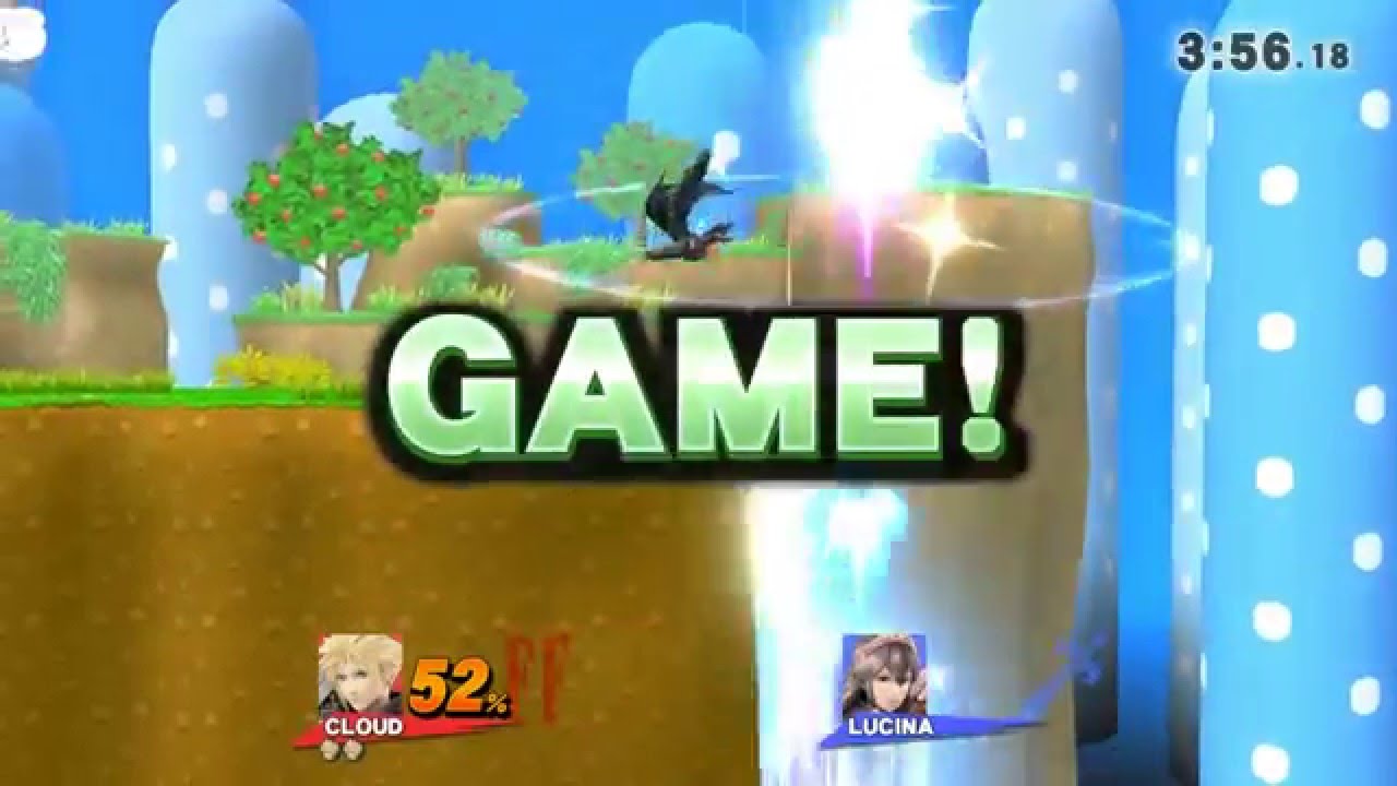 super smash bros. characters Cloud 0 to death