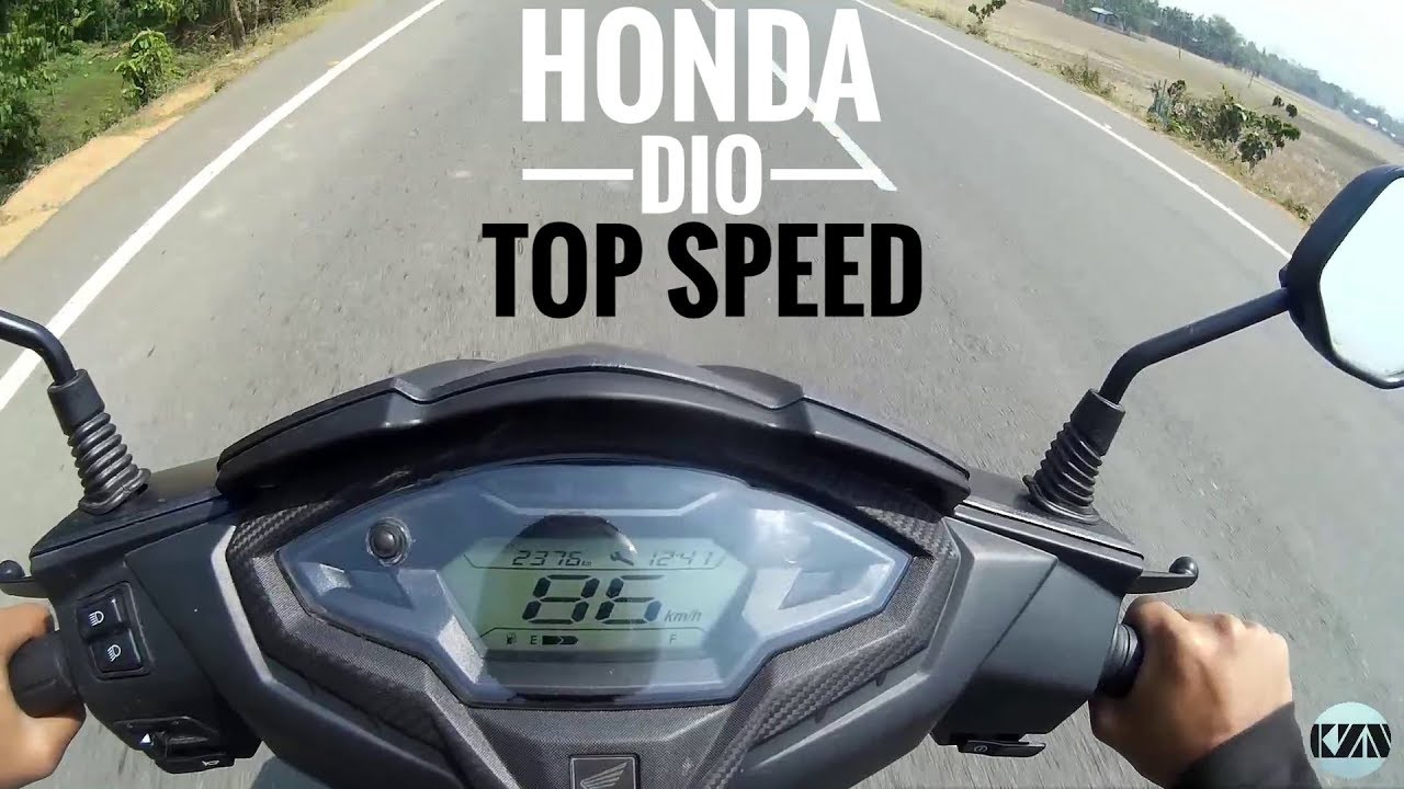 Honda Dio 2019 Top Speed Test Walkaround Youtube