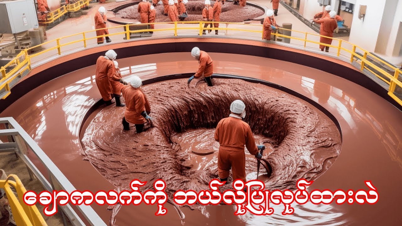 ချောကလက်ကို ဘယ်လိုပြုလုပ်ထားလဲ How Chocolate is Made