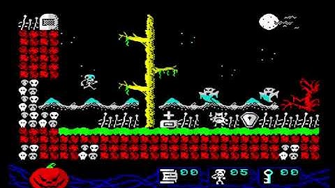 735 Nightmare On Halloween Movie mode ZX Spectrum , HD 60fps