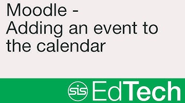 Adding An Event To A Moodle Calendar
