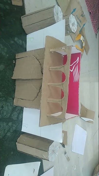 Diwali fort making | how to make fort of cardboard | making cardboard ...